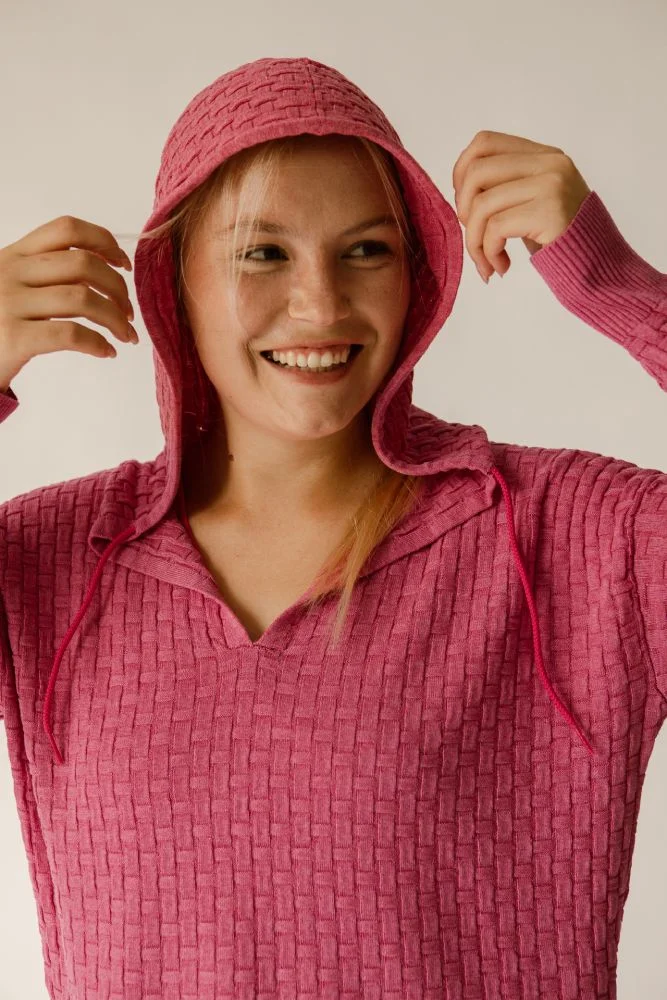 sudadera mujer weve drago hoodie rosa