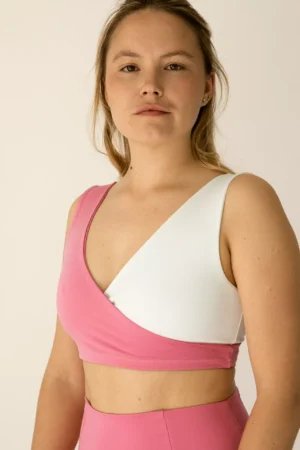 Women's light support two-piece sports bra for women