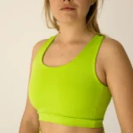 Women's sports bra with crossed back