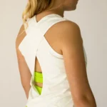 Camiseta de deporte para mujer espalda cruzada